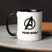 Чашка MARVEL "Avenger" персоналізована, Чорний, англійська, Крафтова коробка, 330 мл