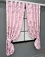 Шторы (2шт 1,3х1,7м) короткие из ткани софт. Цвет розовый. Код 1158ш 35-0418