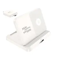 Зарядка Qi Pass folding 3-in-1 wireless fast charger CQ7 (iWatch+SAM) |15W|