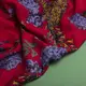 Ткань вискоза плательная Муслин 140 см, 90 гр/м2 для платьев, блузок, юбок, халатов, костюм гиацинт на красном