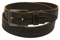 Ремень под джинсы Skipper коричневый 3,8 см