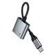 Переходник HOCO digital audio converter Type-C to dual Type-C UPA34A |10W/2A, DAC, 0.15m|