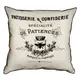 Подушка интерьерная из мешковины Patisserie &amp; confiserie specialite de Patiences 45x45 см 45PHB_14M037