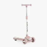 Самокат трехколесный Skyper, колеса PU 125 х 35 мм со светом, музыка, руль складной. Pink (153270)