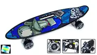 Пенни борд с ручкой Scale Sports "Thinking King Kong" (cветящиеся колеса) 373797307