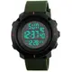 Часы наручные мужские SKMEI 1213AG ARMY GREEN BIG SIZE, брендовые мужские часы. Цвет: зеленый