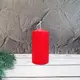 Свічка столова циліндр Bispol AURA Candles sw60/120-030 Червонй