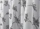 Готовая тюль (3х2,7м.) батист, коллекция "Flora". Цвет белый с серым принтом. Код 1861т 42-0824