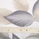 Ткань бязь ранфорс для постельного белья, хлопок, 130 гр/м2, 240 см 10.29034/16 Листья серая