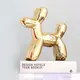 Статуэтка Собачка из шарика RESTEQ — золотая фигурка в стиле Jeff Koons Balloon Dog, интерьерный декор 10×10×4 см