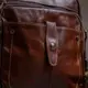 Сумка мужская гладкая Vintage 14700 Коричневая