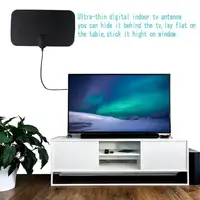 Комнатная цифровая ТВ антенна RESTEQ — пассивная антенна с поддержкой 1080p, для приёма цифрового сигнала DVB-T / DVB-T2, кабель