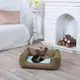 Лежанка для кота и собаки Комфорт хаки с мятным XL - 120 x 80
