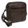 Мужская кожаная сумка через плечо Borsa Leather K11027-brown