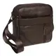 Мужская кожаная сумка через плечо Borsa Leather K11027-brown