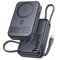 УМБ HOCO Origen dual PD magnetic power bank with cable dark 20000mAh Q44A |2Type-C, 45W/3A, PD/QC|