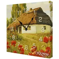 Часы настенные на холсте Ukraine 35х35х4,2 см CH_K_UKR031