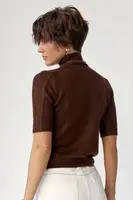 Жіноча в'язана американка - коричневий колір, ONE SIZE
