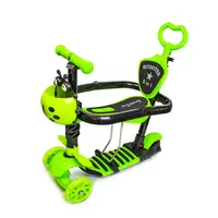 Самокат Scooter Божья коровка 5 в 1, многофункциональный, с бортиком. Green (645151472)