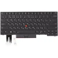 Клавиатура для ноутбука LENOVO Thinkpad E480, L480 черный, черный фрейм