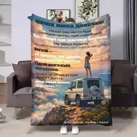 Плед 3D зі своїми побажаннями для доньки Завжди Поруч 32717 160х200 см