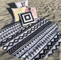 Black пляжна кругла підстилка 150х150см. Туреччина