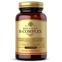 Витамины и минералы Solgar Megasorb B-Complex 50, 100 таблеток