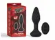 Анальная пробка с вибрацией Frisky Beaded Black