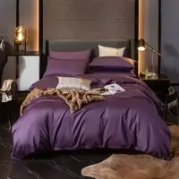 Постельное белье VIOLET FLOWER Premium Сатин однотон MERISET - Полуторный