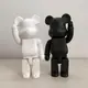 Статуэтка Bearbrick 400% White 28 см. Дизайнерская игрушка Беарбрик белый. Bearbrick