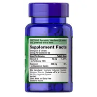Вітаміни та мінерали Puritan's Pride Magnesium with Vitamin B6, 90 таблеток