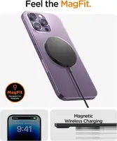 Бездротовий зарядний пристрій Spigen ArcField Magnetic Wireless Charger PF2101 (MagFit), Black (ACH04238)