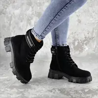 Ботинки женские Fashion Gouda 2260 40 размер 25,5 см Черный
