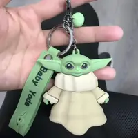 Брелок Бейби Йода RESTEQ, Брелок на ключи Baby Yoda, Аксессуар для ключей Малыш Йода, Брелок Grogu, Брелок Грога