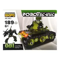 Конструктор KB 206A военный транспорт, 140-161 деталь Танк