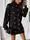 Вязаное платье-туника AO135 Черное Oversize S-L
