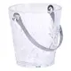Ведерко для льда стеклянное 1 л с металлическими щипцами HP-19-22GLASS