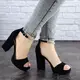 Женские босоножки на каблуке Fashion Alfredo 1739 38 размер 24,5 см Черный