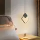 Люстра светодиодная подвесная LED светильник для квартиры на потолок лэд 27133 Черный 35-200х24х10 см.