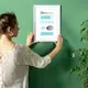 Постер метрика "Letters" персонализированный, Синий, А3