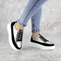 Кросівки жіночі Fashion Ether 2305 41 розмір 25,5 см Срібний
