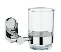 Склянка для зубних щіток настінна Kela LuСido 22675 11.5х7.5х9.5 см срібляста