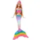 Кукла Barbie Радужная Русалка Барби Яркие огоньки DHC40