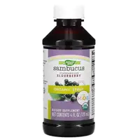 Натуральная добавка Nature's Way Organic Sambucus for Kids Standardized Elderberry, 120 мл Ягода