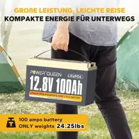 Аккумулятор LifePo4 100Ач 12,8V BMS PowerQueen (Германия)