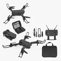 Квадрокоптер на радиоуправлении UFlight EB пульт 2.4 GHz аккумулятор 3.7V 4К Wi-Fi HD-камера. Black (157148)