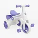 Детский трехколесный велосипед Best Trike BR-244 озвучка пластиковая рама колеса PU. White and Violet (196023)
