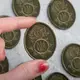 Шеврон на липучке кокарда Национальная Гвардия Украины 3,5х4,5 см вышитый патч нашивка