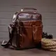 Сумка мужская гладкая Vintage 14700 Коричневая