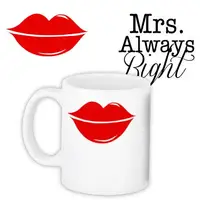 Кружка с принтом Mrs. Always Right 330 мл (KR_L135)